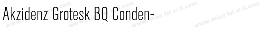 Akzidenz Grotesk BQ Conden字体转换